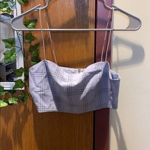 Plaid crop top